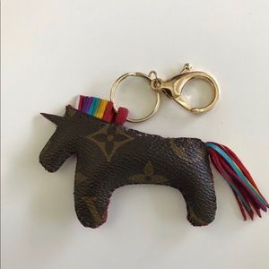 Rainbow Louiscorn unicorn bagcharm